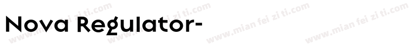 Nova Regulator字体转换
